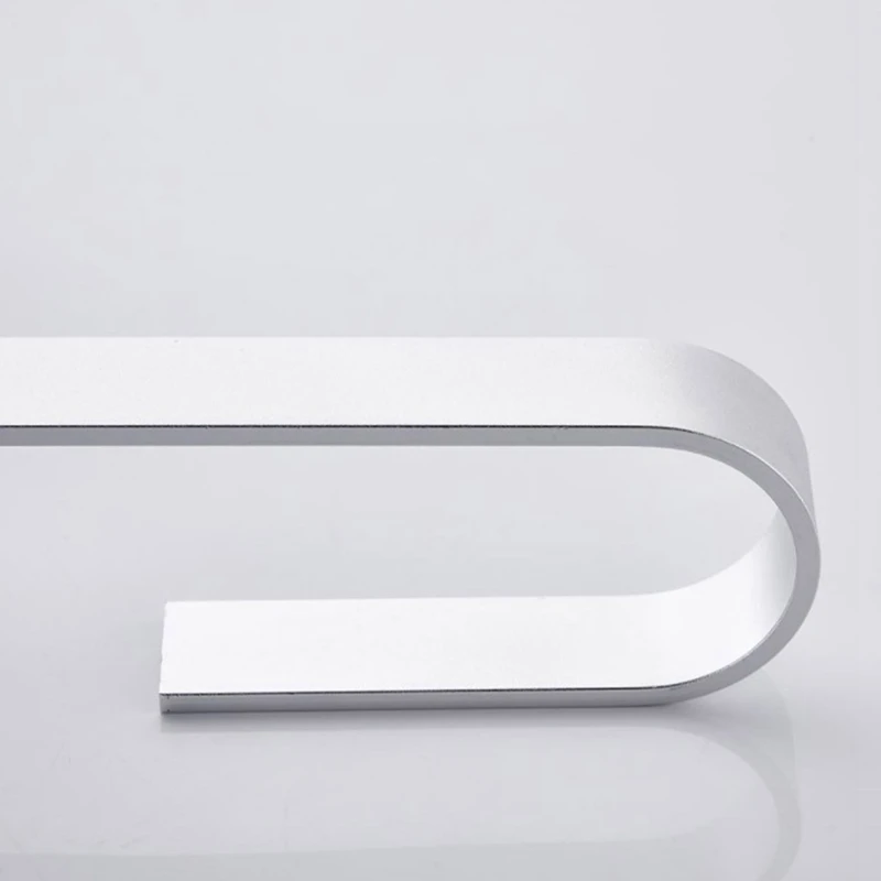 Simple Space Aluminum Towel Holder Waterproof Punch-free Single Pole Wall-mounted Drain Rack For Bathroom Kitchen