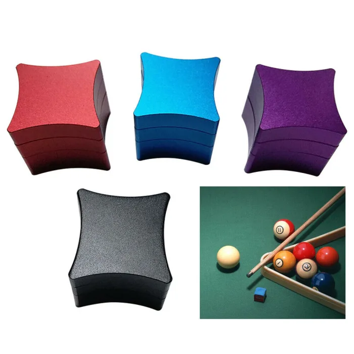 With Holder Aluminum Mini Portable Billiard Cue Indoor Sports Chalk Case Billiard Supplies Box SAL99