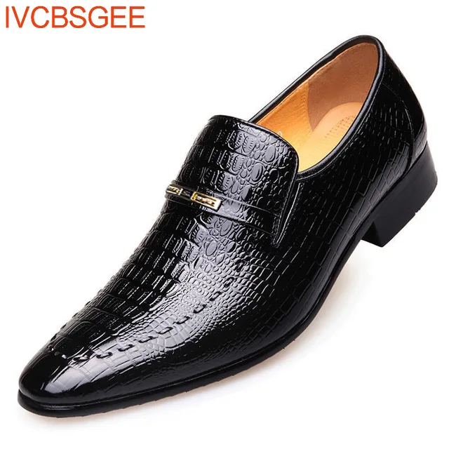 Robe en cuir motif Crocodile pour hommes, mocassins classiques italiens décontractés, pour fête et mariage, à enfiler 4