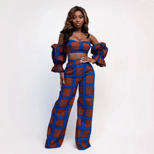 Ikenna Middle-sleeved Top Loose Wide-leg Pants - Image 4