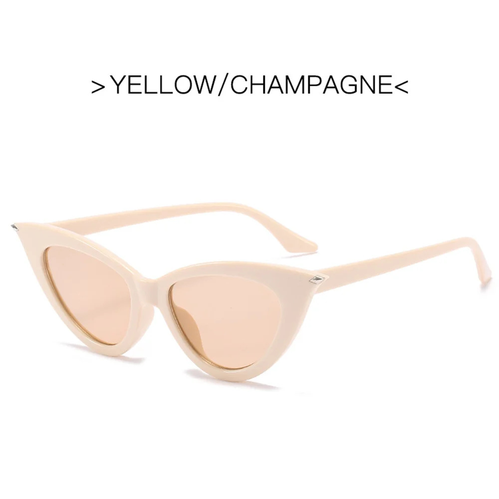 white sunglasses women UV400 Personality Cat Eye Sunglasses Trendy Driving Streamlined Sun Glasses Female Street Shooting Eyewear Brand Designer rectangle sunglasses Sunglasses