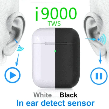 

Original I9000 TWS Arie 2 Wireless Bluetooth Headphone 8D Super Bass Bluetooth 5.0 Earphone 1:1 In Ear Smart Sensor Earbuds