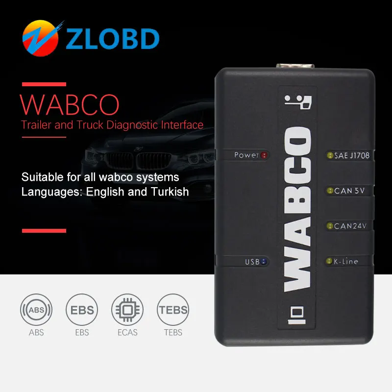 Русский склад набор для диагностики WABCO (WDI) прицеп и грузовик диагностический