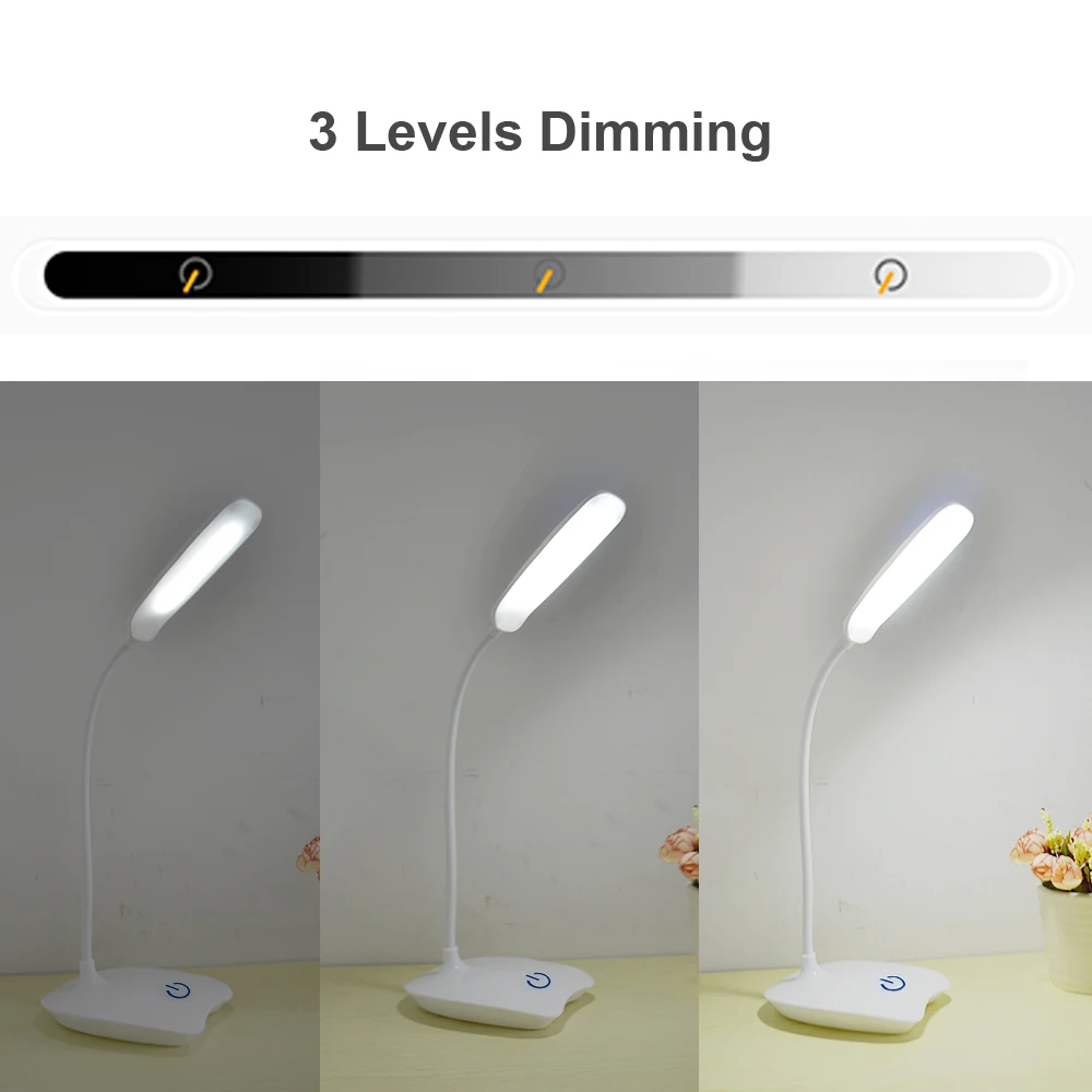 USB Rechargeable LED Stand Desks Table Lamp Adjustable Hose Study Room Light Table Lamp Touch Switch 3 Modes Dimmer Desk Lamps USB Rechargeable LED Stand Desks Table Lamp Adjustable Hose Study Room Light Table Lamp Touch Switch 3 Modes Dimmer Desk Lamps