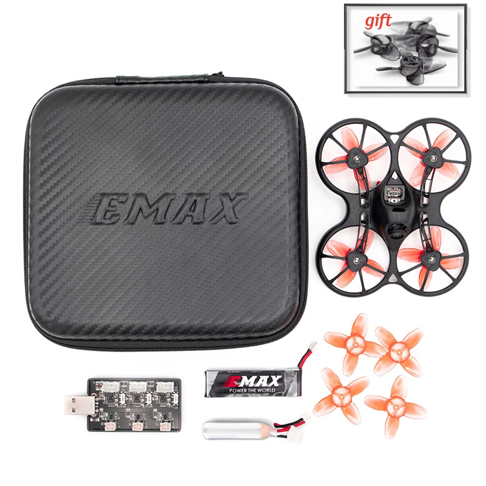 Billige Emax 2S Tinyhawk S FPV Racing Drone Kit Mit Kamera 0802 15500KV Bürstenlosen Motor Unterstützung 1 2S batterie RC Flugzeug mit geschenk