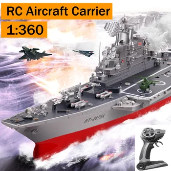 

1/360 Aircraft Carrier RC Boat Military Model Battleship RC Warship Cruiser Simulation Remote Control Ship Kids Adults Toys