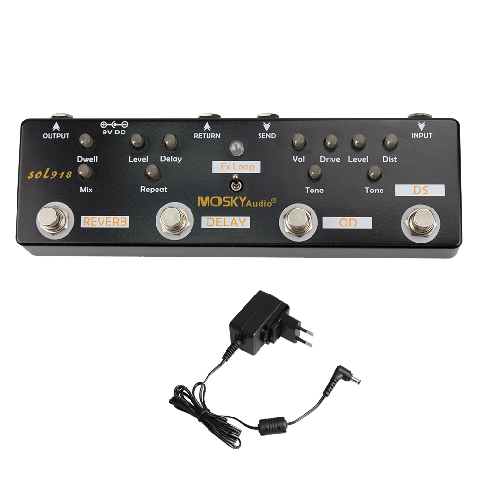 Distortion Delay Effects Pedal | Metal Overdrive Effect