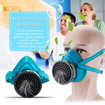 

Safurance Rubber Respirator Gas Mask Comprehensive Cover Paint Chemical Pesticide Mask Anti Dust Protective Mask
