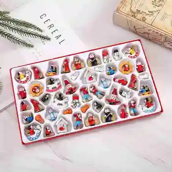 

48Pcs/set Christmas Tree Decorations Hanging Cartoon Drop Ornaments Xmas Tree Decor Dolls New Year Gift Toy for Kids Children