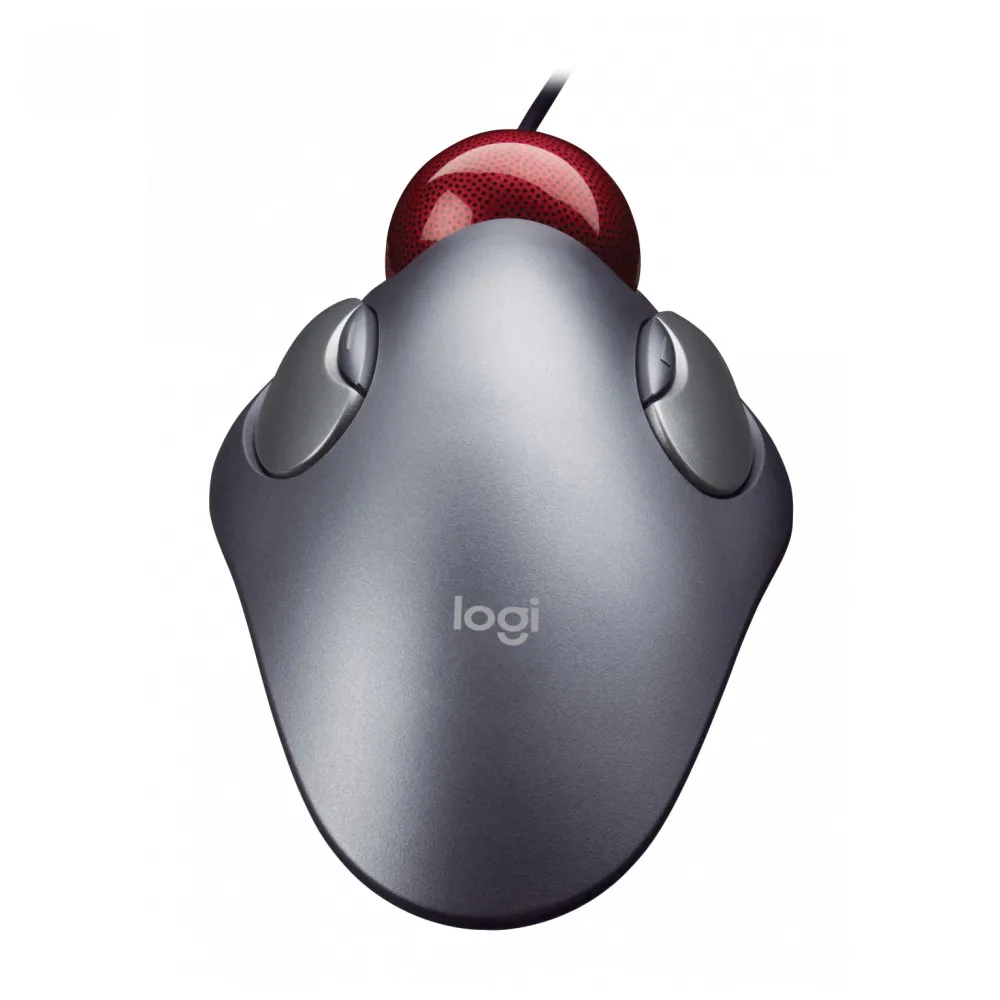Мышь-трекбол Logitech TrackMan® Marble®(серебристый/красный, USB, PS/2