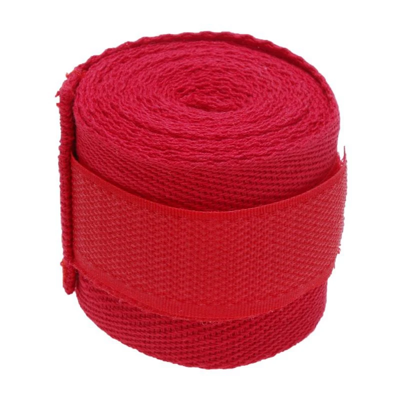 

1 Pc 2.5M Eslatic Cotton Sports Strap Boxing Bandage For Sanda Muay Thai Mma Taekwondo Hand Gloves Wraps Red