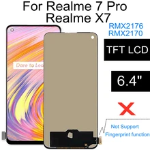 Bloc écran tactile LCD TFT de remplacement, 6.40 pouces, pour Realme 7 Pro 7 Pro RMX2170 X7 RMX2176=