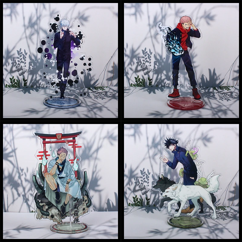 Акриловая подставка для фигурок аниме juютсу Kaisen Itadori Yuji Gojo Satoru настольное
