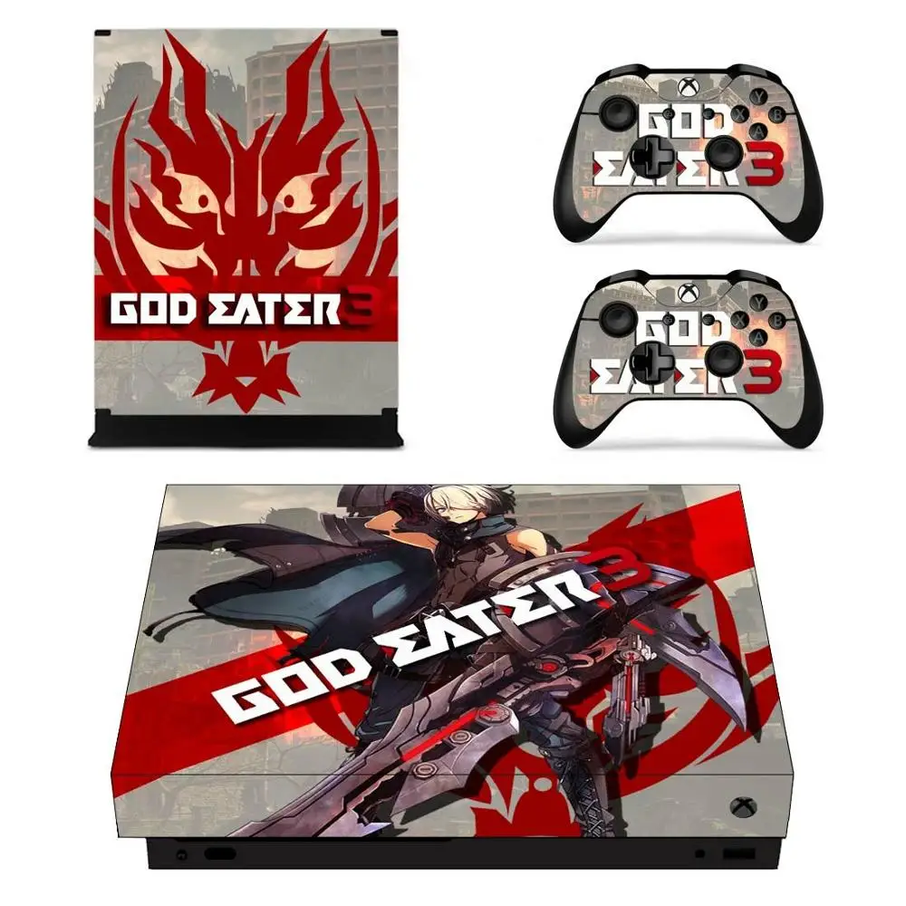 God Eater Skin для Xbox One X стикеры s Виниловые стикеры Adesivo для Xbox one X консоли пульта дистанционного управления скины