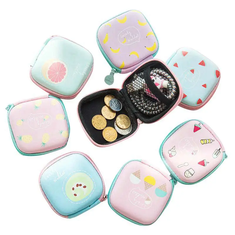 

Portable Digital Storage Box Travel Headphone Cable Phone Power Charger Storage Box Square Headset Pouch Finishing Storage Box