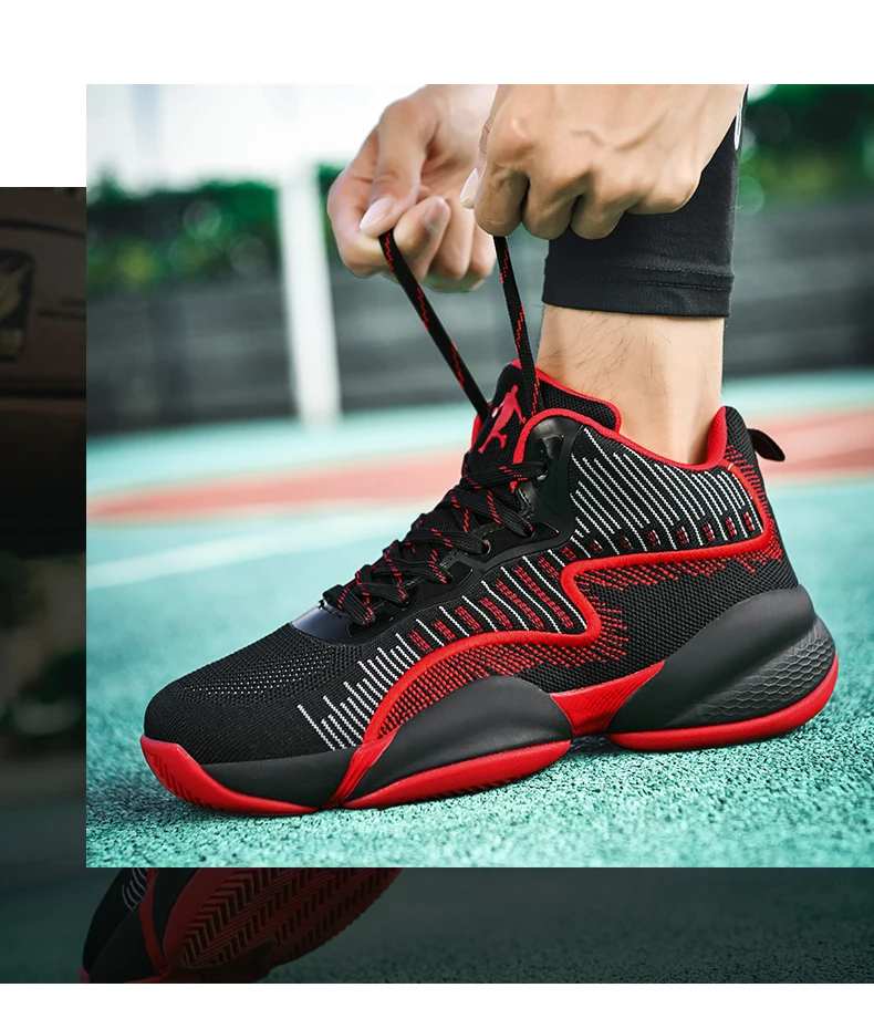 Мужская Баскетбольная обувь, амортизирующие кроссовки Jordan Basket, обувь для мальчиков, противоскользящая уличная Баскетбольная обувь, спортивная обувь, размер 46
