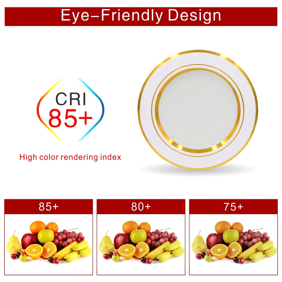 Led Downlight 220V 5W 9W 12W 15W 18W ​Ceiling Light Recessed Down light Round Led Panel Light LED Spot light Indoor Lighting