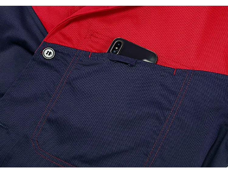 Work clothes Men Women Wear-resistant Dust-proof Long Style Labor Working Clothing Warehouse Coat for Factory Workshop (15)