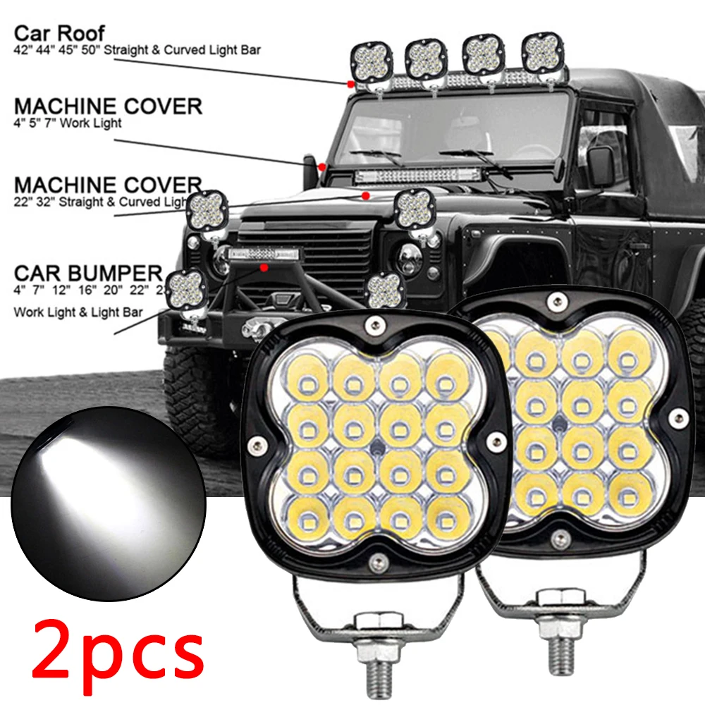 

Work Work Light Light Spot Lamp Car OffRoad Driving Fog ATV UTV 16-LED