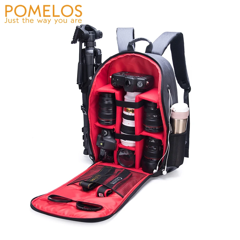 

POMELOS Camera Backpack Bag Professional for DSLR/SLR Mirrorless, Waterproof, Compatible for 15.6 inches Laptop and Lens Tripod