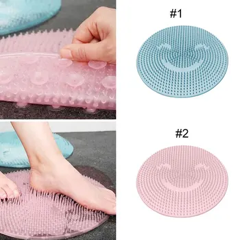 

Bathroom Foot Cleaning Mat Scrubber Non-Slip Feet Massage Pad with Suction Cup Shower Feet Clean Promote Blood Circulation