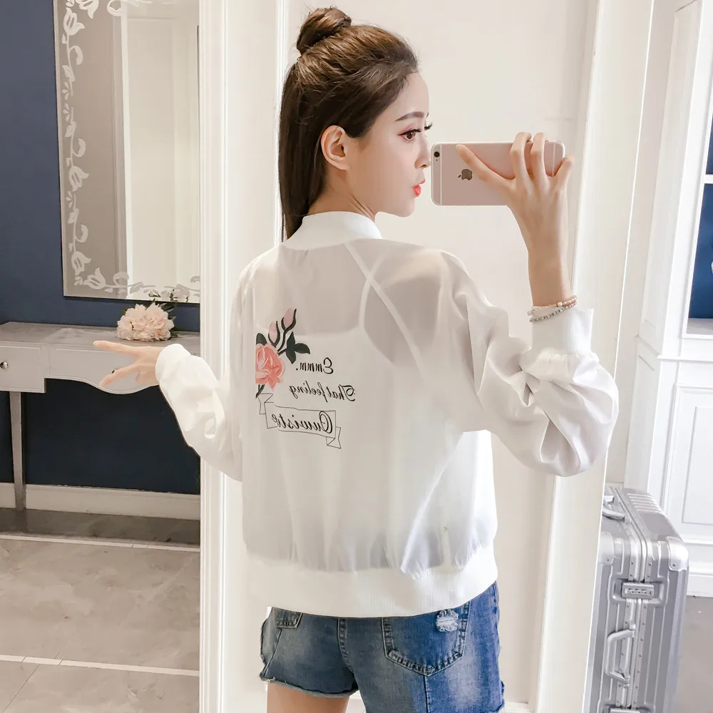 price cut  2018 Spring And Summer New Style Korean-style WOMEN'S Wear Hipster Loose-Fit Cropped Jacket Thin Co