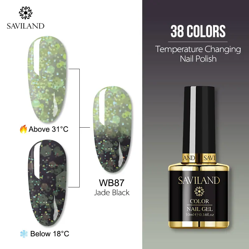 Гель-лак SAVILAND, 36 цветов, меняющий температуру, Гель-лак, меняющий настроение, гель для ногтей, не впитывается, лак для ногтей - Цвет: 10ml WB87
