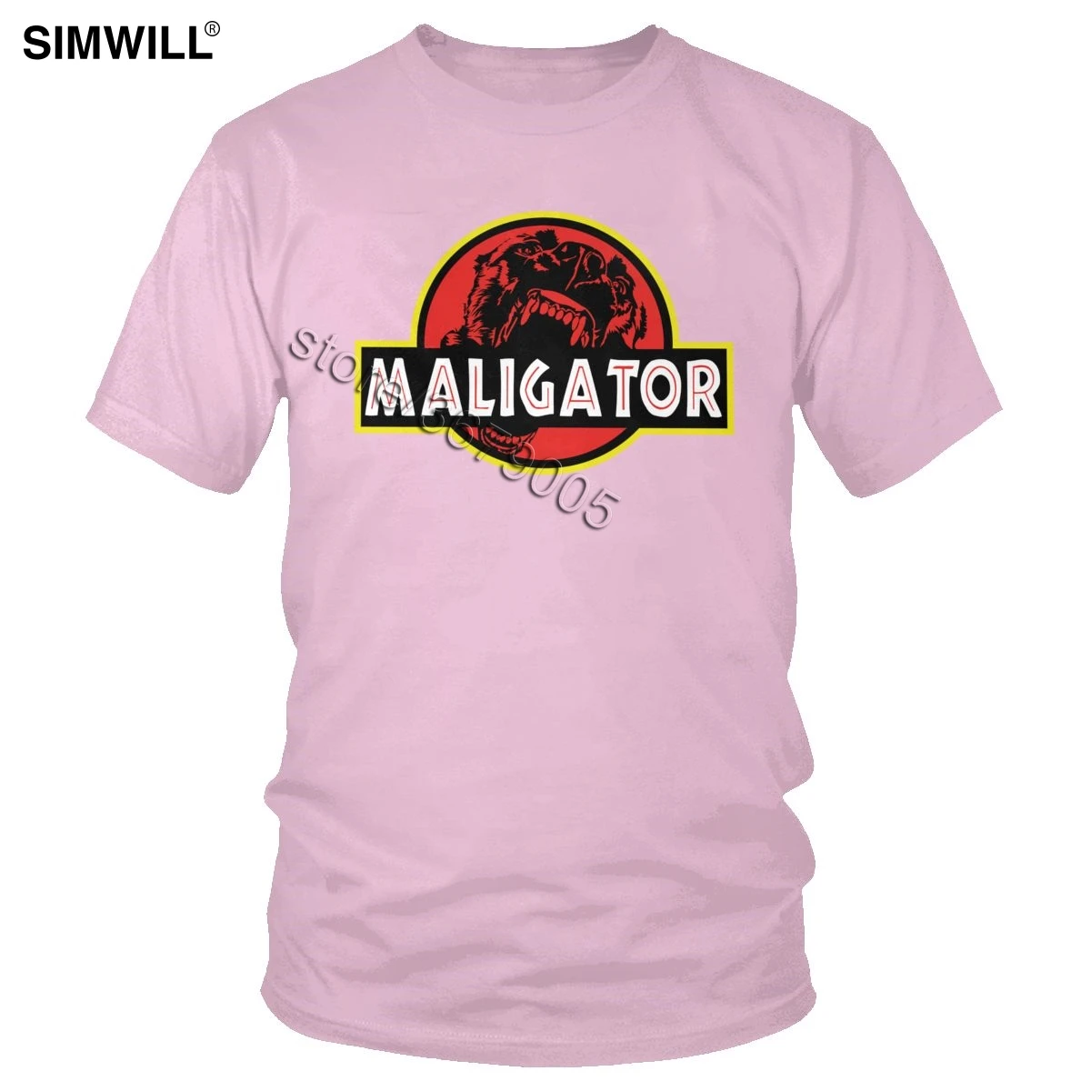 Мужская футболка Maligator из чистого хлопка, Бельгийская овчарка, малинуа, футболки с коротким рукавом и круглым вырезом, графические футболки, большие размеры - Цвет: Розовый