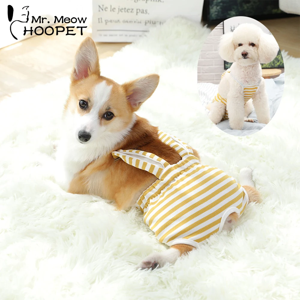 Hoopet Pet Dog Clothes For Small Dogs Clothes Puppy Clothing Shirt Winter Warm Vest Pants Underpad For Dogs Physiological Pants