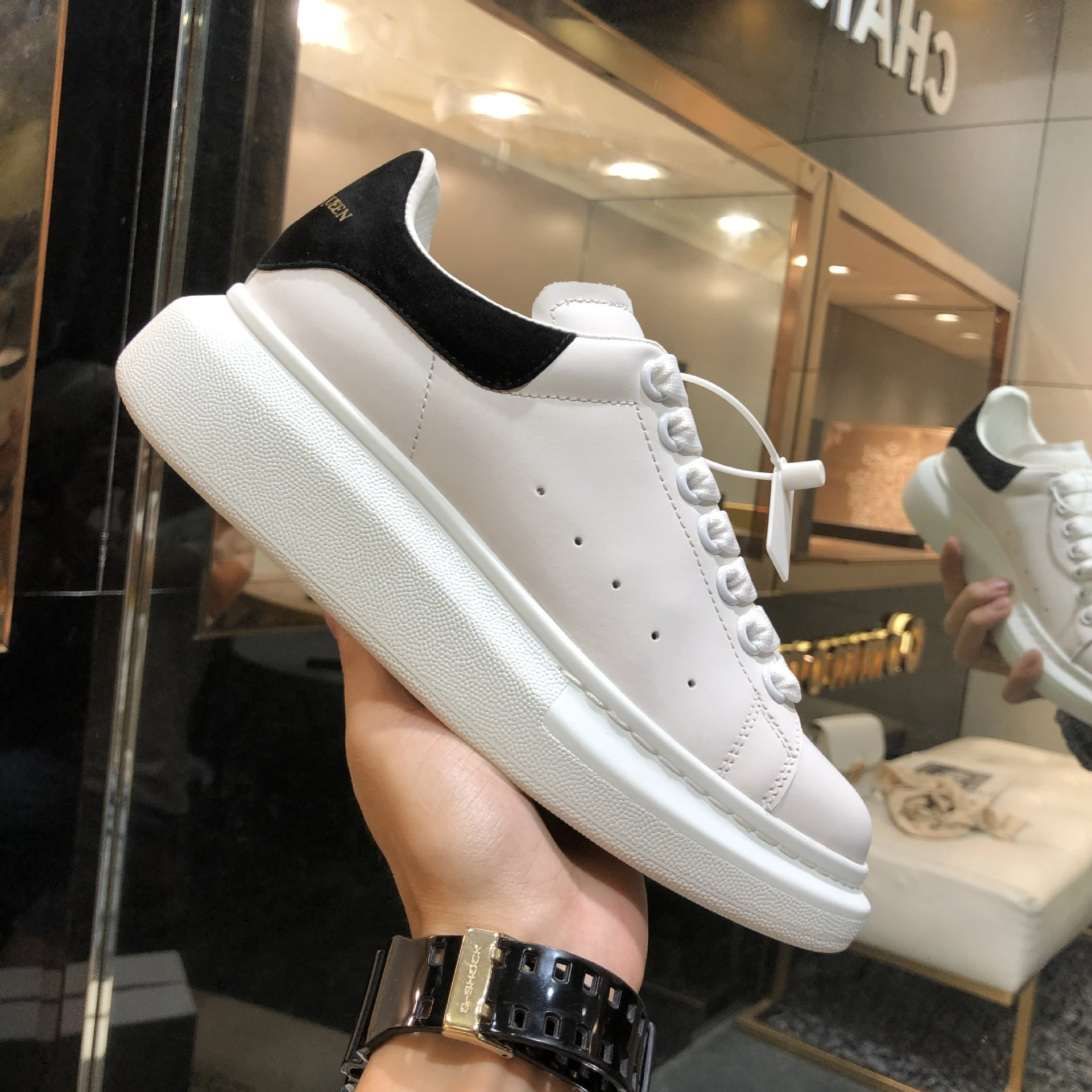 2021 New Couple Shoes Luxury Mcqueen Shoes Women Skateboard Shoes Sports  Man Alexander Shoes White Sneakers Increased Platform|Giày lội nước| -  AliExpress