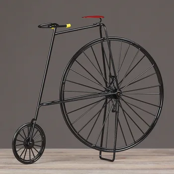 

European Metal Bicycle Model Mini Iron Bike Simulation Present Toy Iron Craft Gift Desktop Home Decor Miniature Ornaments Decors