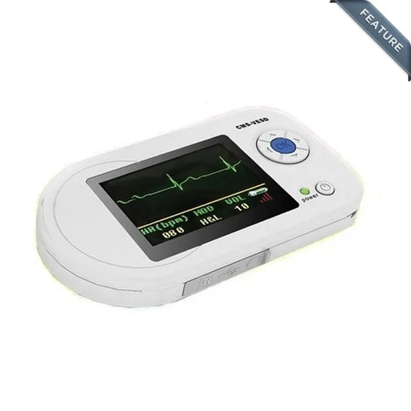 CMS-VESD с SPO2 и ECG волна USB Программное обеспечение цветной OLED цифровой Визуальный Электронный стетоскоп
