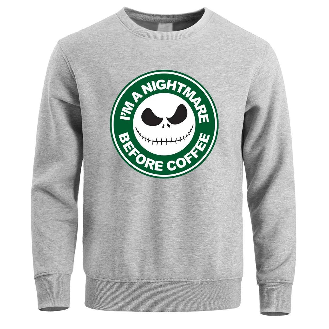 

Jack Lentern Skul Men Hoodies Sweatshirts Coffee The Nightmare Crewneck Hoodie Sweatshirt Pullover Winter Fleece Warm Hoody