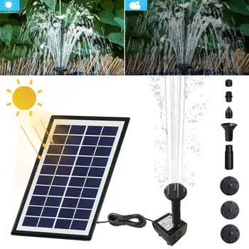 

Solar Fountain Kit 4W Birdbath Fountain Kit With Solar Panel And Water Pump And Others For Garden Pool Pond