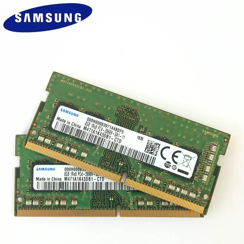 Samsung ноутбук DDR4 16 Гб(2 шт x8гб) PC4 2666 в DIMM ноутбук память 8 ГБ DDR4 2666 МГц ноутбук память ноутбук ram