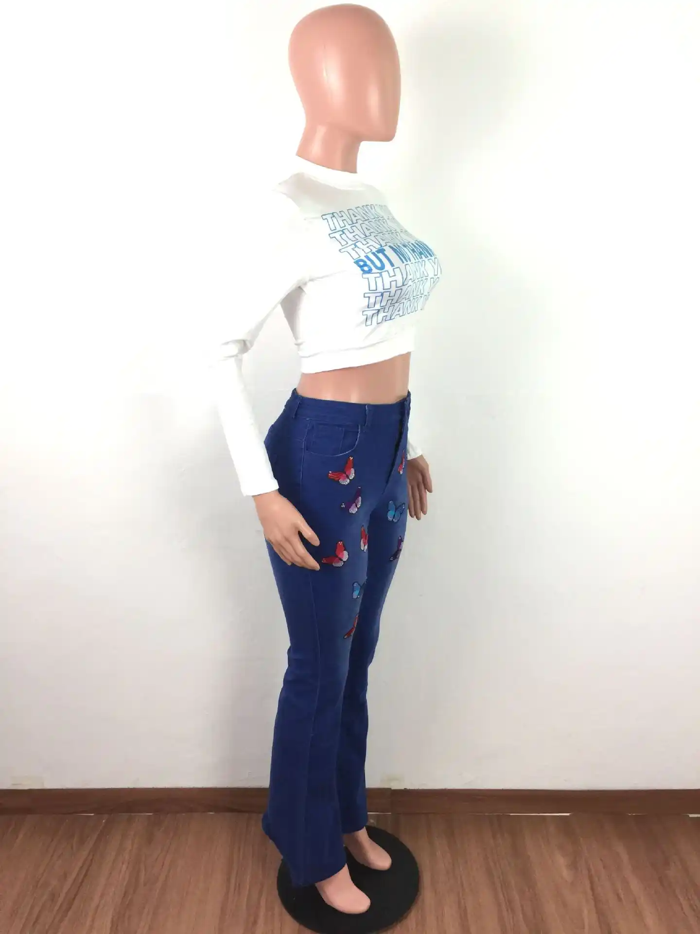 butterfly bell bottoms