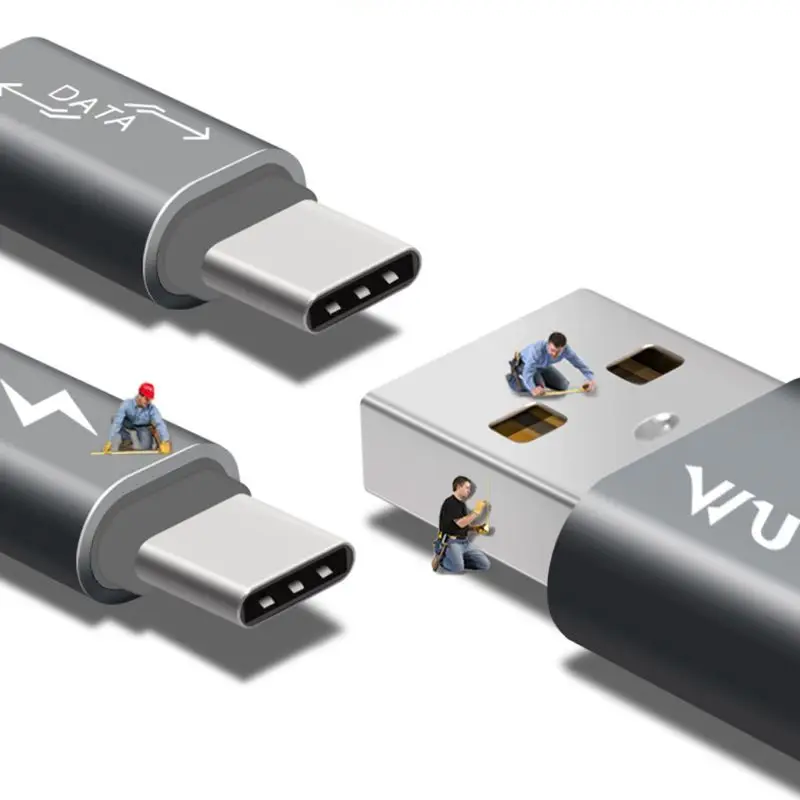 USB 2,0 Тип A Мужской Двойной USB C Тип C сплиттер папа-папа Y кабель передачи данных для быстрой зарядки шнур для samsung huawei Xiaomi Oneplus htc zte