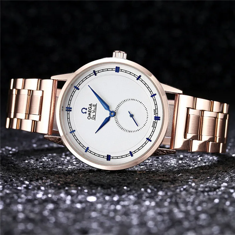 

Omega- Luxury Brand quartz women Watches Quartz Watch Stainless Steel Strap wristwatch classic business dress men watcs978