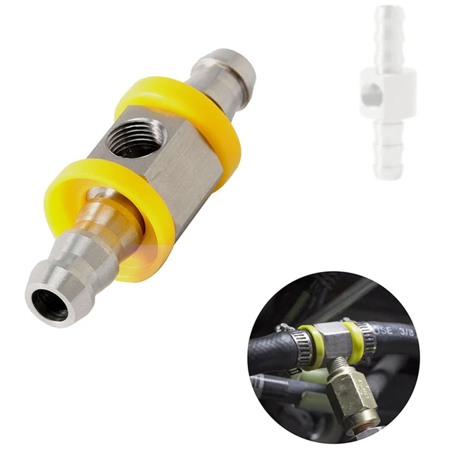 Universal Kraftstoff Manometer 1/8 NPT(140 Psi) mit 3/8 Zoll Kraftstoff  Linie Kraftstoff Manometer Sensor T-Fitting Adapter - AliExpress