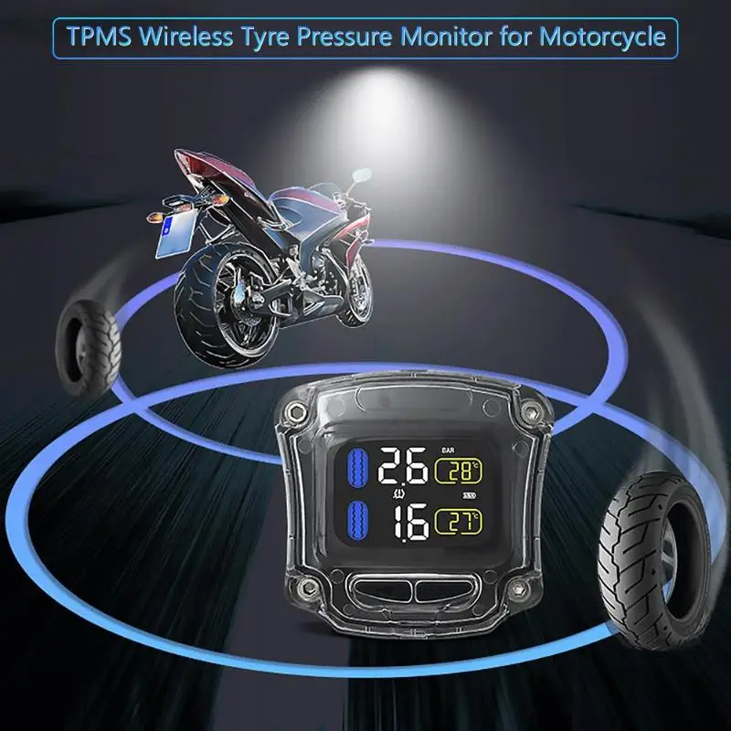 CAREUD M3-B-WF мотоцикл TPMS система контроля давления в шинах с 2 датчиками