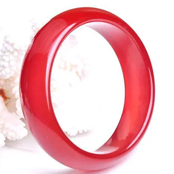 

Open Light Natural Red Agate Bracelet Women's