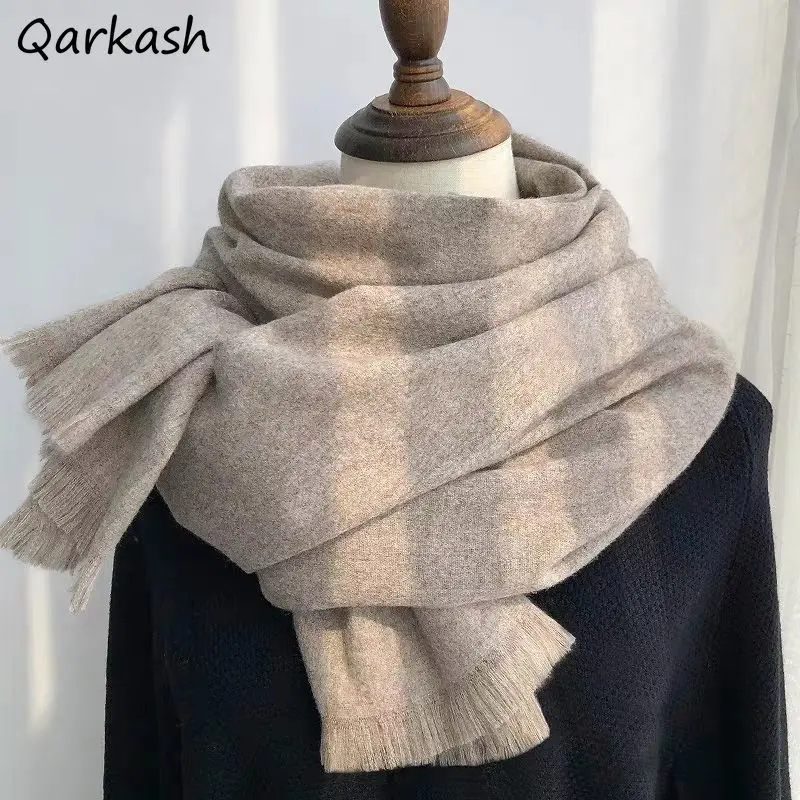 

Шарфы Женские однотонные минималистичные универсальные для отдыха зимние элегантные нежные кисточки классические Базовые Женские повседневные уютные шикарные популярные женские