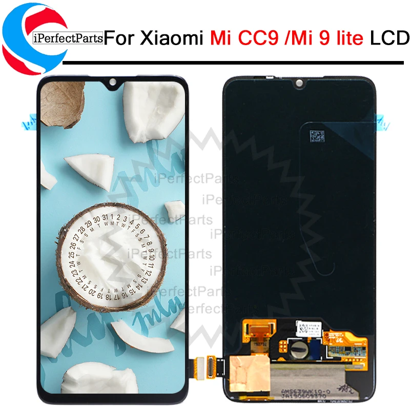 6,39 ''AMOLED для Xiaomi mi CC9 lcd дисплей кодирующий преобразователь сенсорного экрана в сборе запасные части для mi 9 lite M1904F3BG lcd