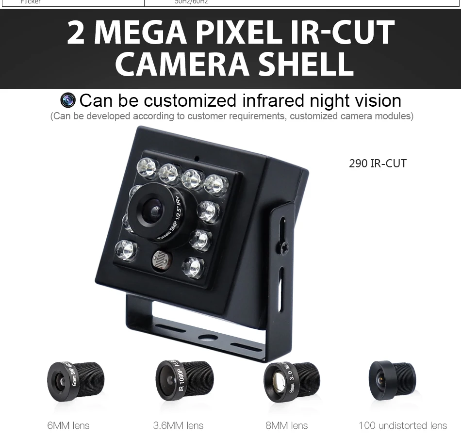 2 megapixel IR-cut переключатель imx290 HD H.264 камера Модуль sony звезды уровня Низкая освещенность 0.0001lux модуль