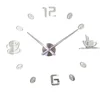 Coffee Cup 3D Large Wall Clock Modern Design Silent Acrylic Decorative Self adhesive DIY Digital Wall Clocks for Living Room 4