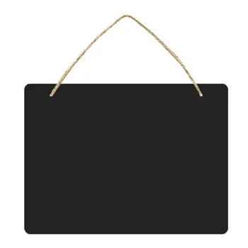 

Rustic Chalkboard Hanging Signs Double Sided for Standard Chalk Message Board for Business Stores, Bars, Barber Shops