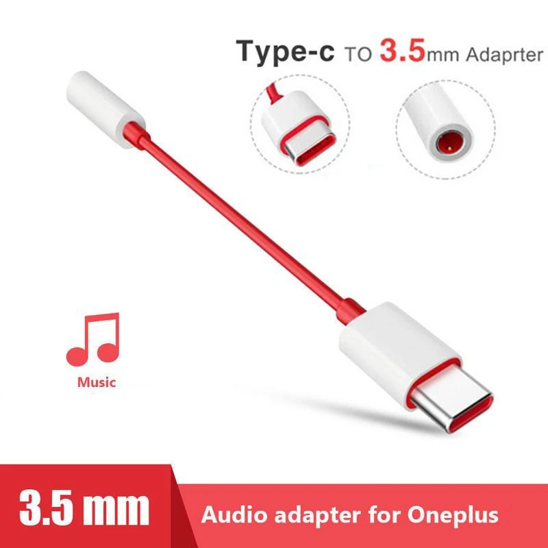 Кабель адаптер USB Type C на 3 5 мм для наушников Oneplus 6t 7 Pro|Переходники и адаптеры| |
