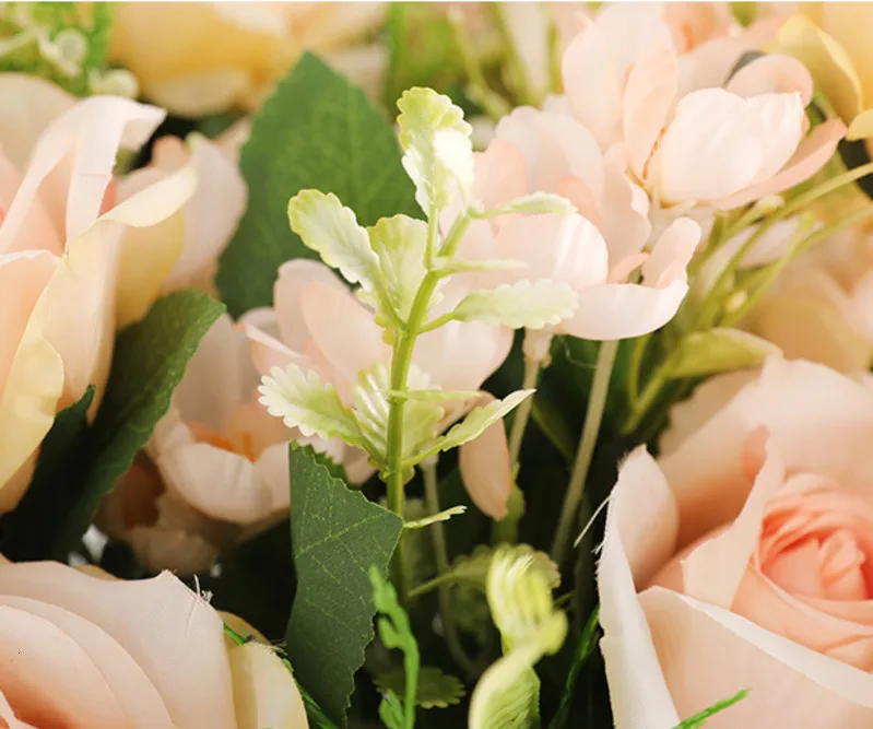 7 больших головок/Букет роз Искусственные цветы шелковые розы Букет 4 ветки Цветы Свадебные украшения для дома искусственные пионы розы цветы
