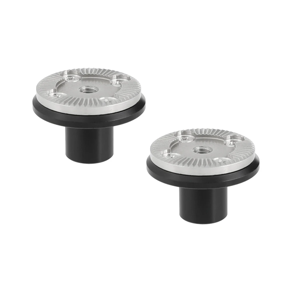 

HDRIG 2Pack Standard ARRI Rosette M6 Thread Mount With 15mm Micro Rod for Camera Cage Handle Grip