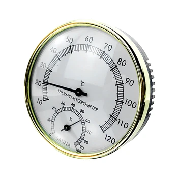 

Sauna Room Measuring Accessaries Tools Hygrothermograph Dial Sauna Thermometer Hygrometer Temperature Humidity Meter
